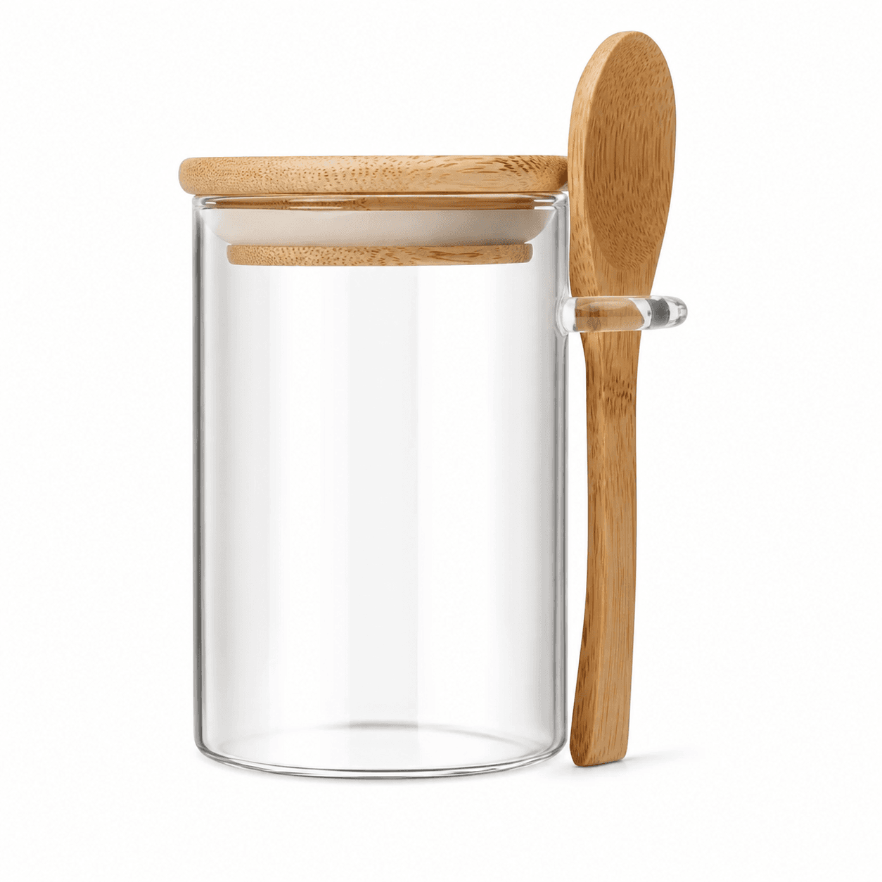 Island Salt Keeper – Glass & Bamboo