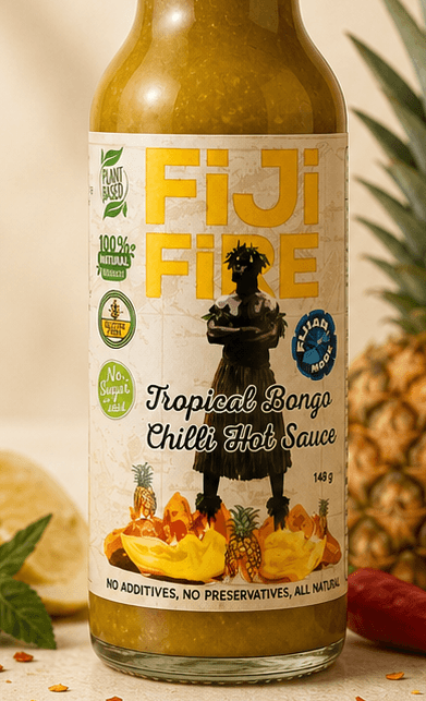 Fiji Fire Tropical Bongo Chilli Hot Sauce