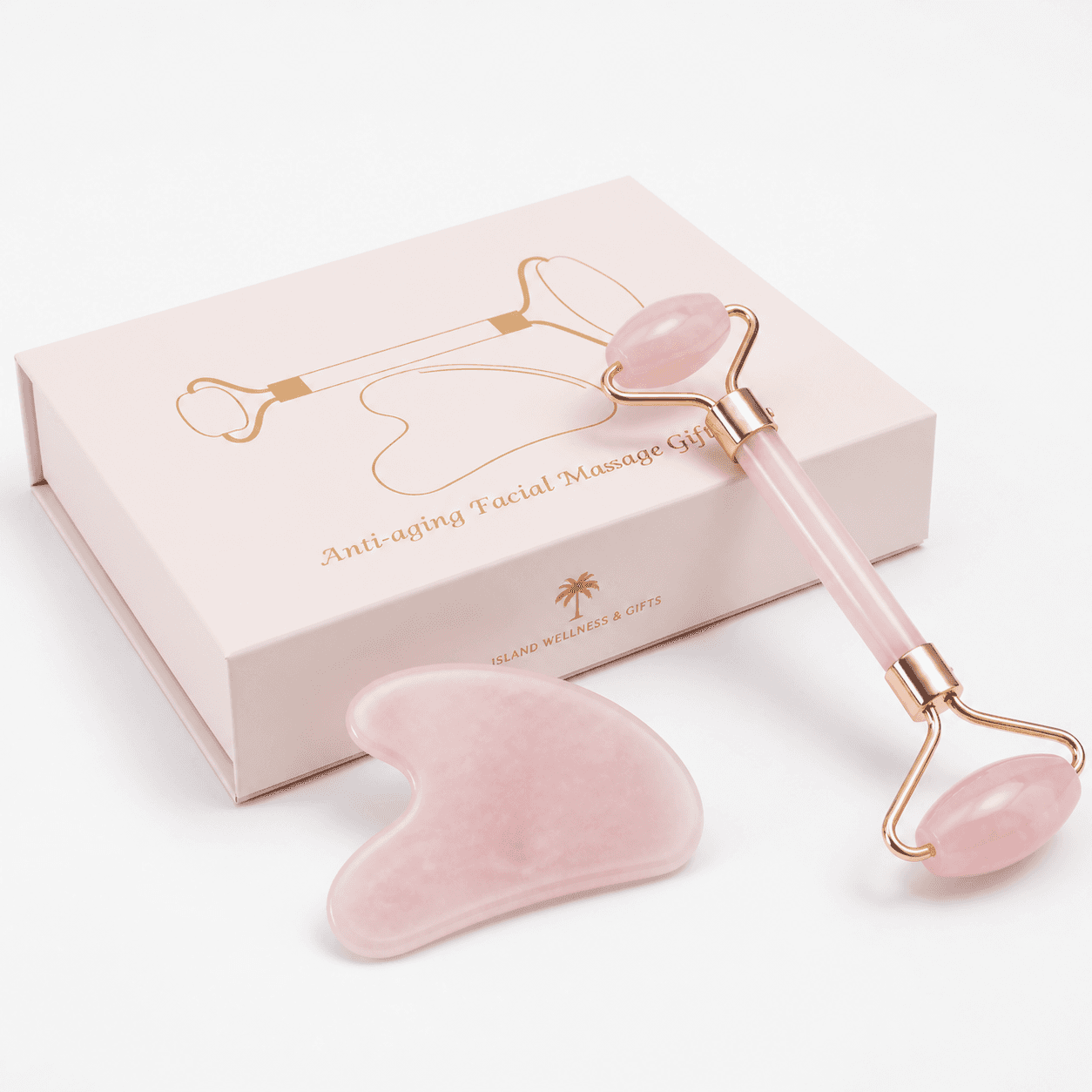 Facial Massage Gift Set — Blush Pink