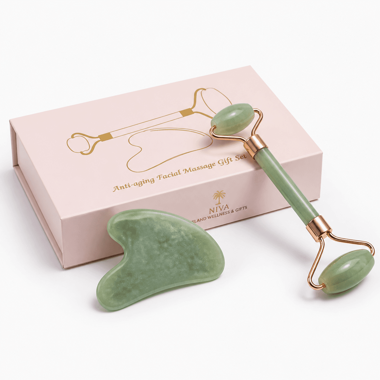 Facial Massage Gift Set — Jade Green