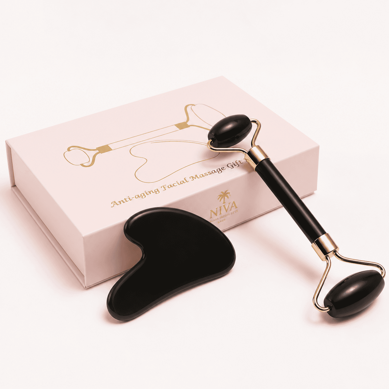 Facial Massage Gift Set — Black