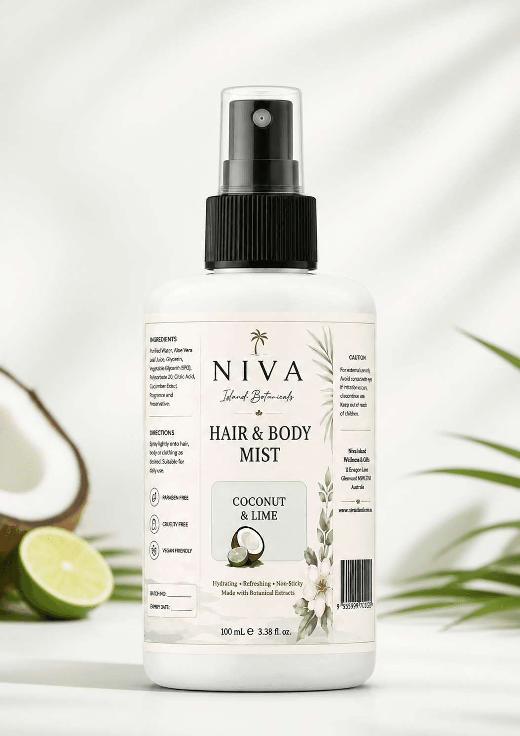 Coconut & Lime Hair & Body Mist 