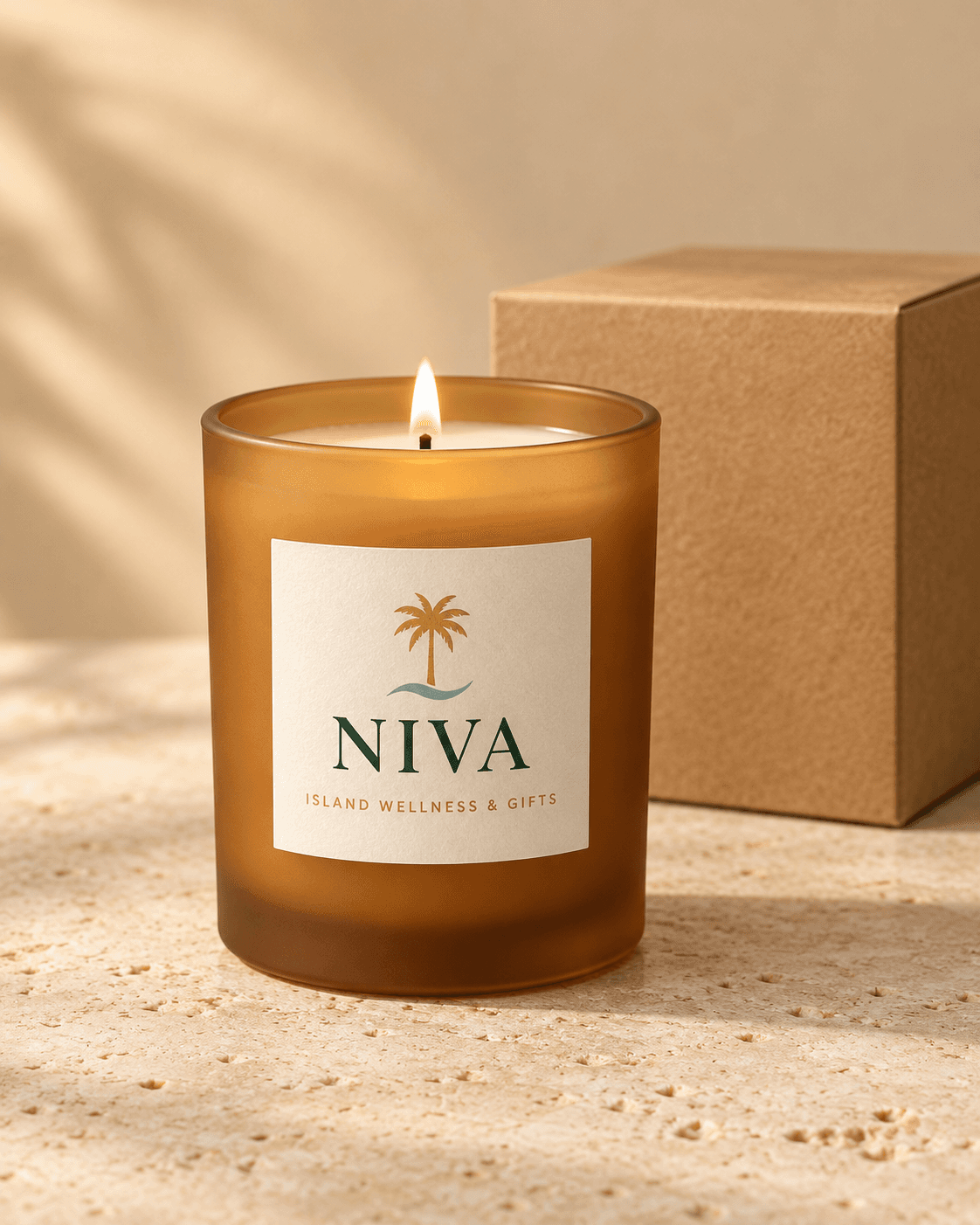 Coconut Vanilla Soy Wax Candle – A Cozy Island Spa Glow